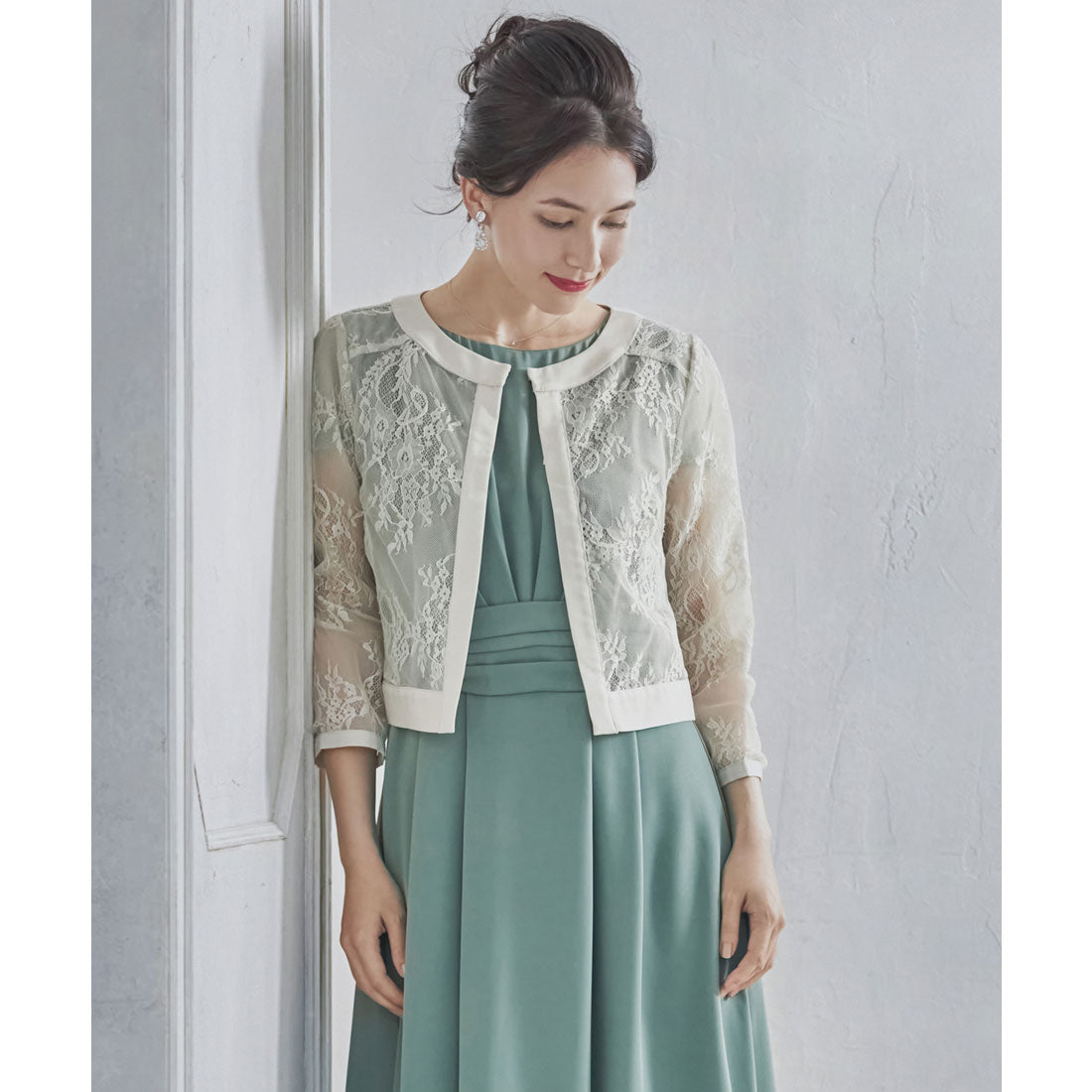 ドレスプラス DRESS+ ボレロ パーティーボレロ ショートジャケット パーティードレス 結婚式