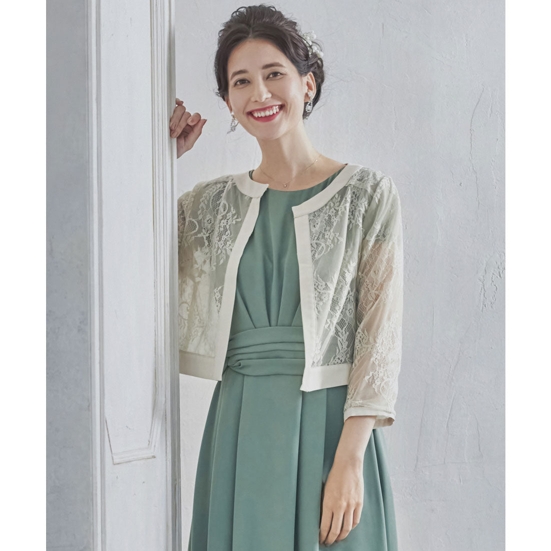 ドレスプラス DRESS+ ボレロ パーティーボレロ ショートジャケット パーティードレス 結婚式