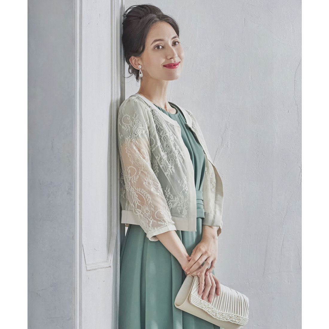 ドレスプラス DRESS+ ボレロ パーティーボレロ ショートジャケット パーティードレス 結婚式