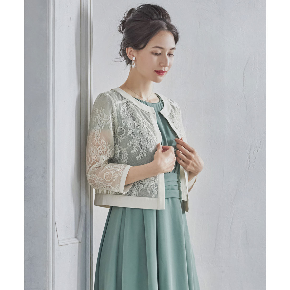 ドレスプラス DRESS+ ボレロ パーティーボレロ ショートジャケット パーティードレス 結婚式
