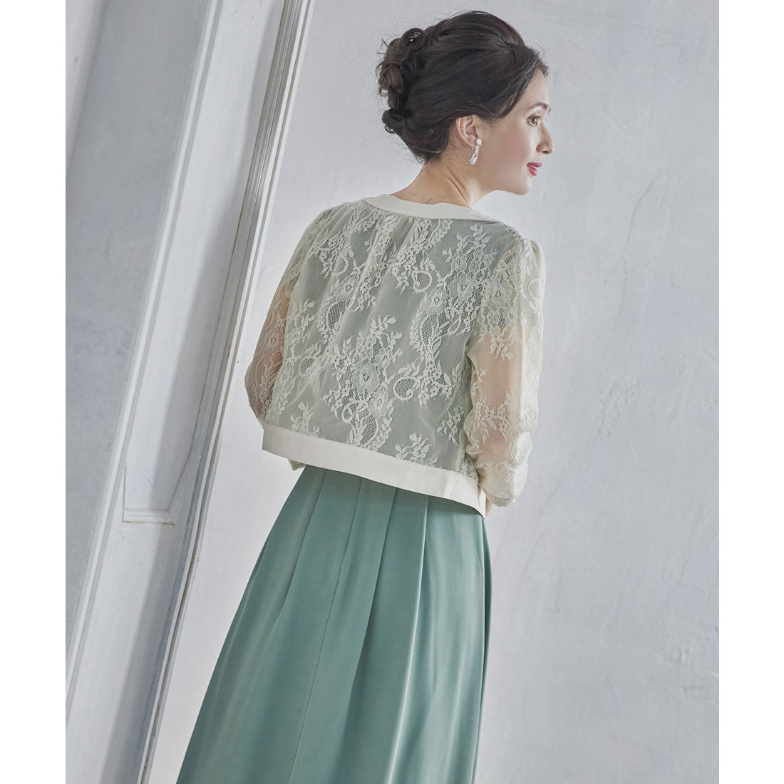 ドレスプラス DRESS+ ボレロ パーティーボレロ ショートジャケット パーティードレス 結婚式
