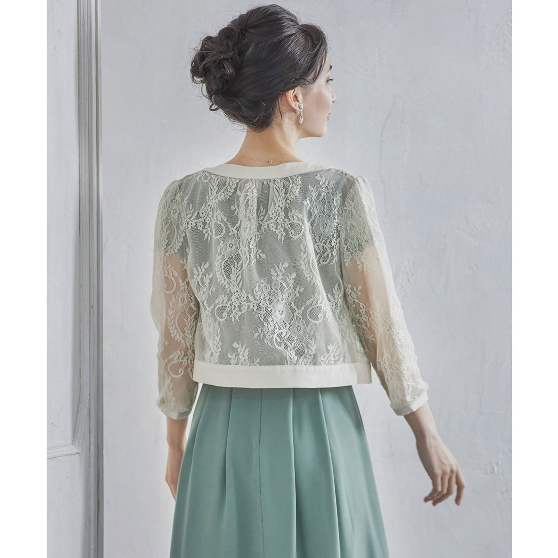 ドレスプラス DRESS+ ボレロ パーティーボレロ ショートジャケット パーティードレス 結婚式