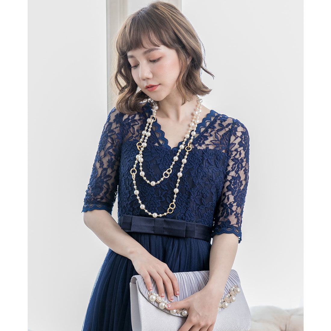 ドレスプラス DRESS+ パールネックレス ネックレス レディース ロング