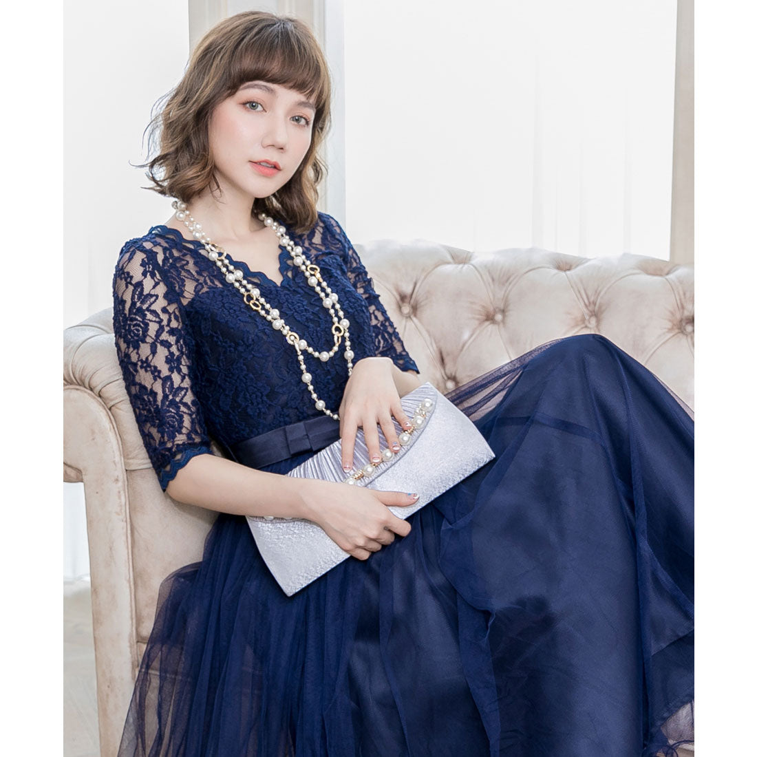 ドレスプラス DRESS+ パールネックレス ネックレス レディース ロング