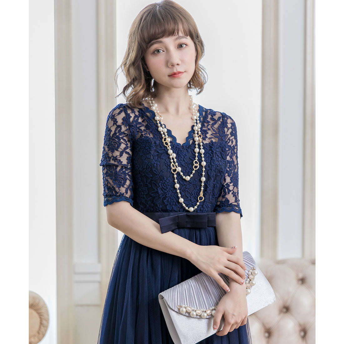 ドレスプラス DRESS+ パールネックレス ネックレス レディース ロング