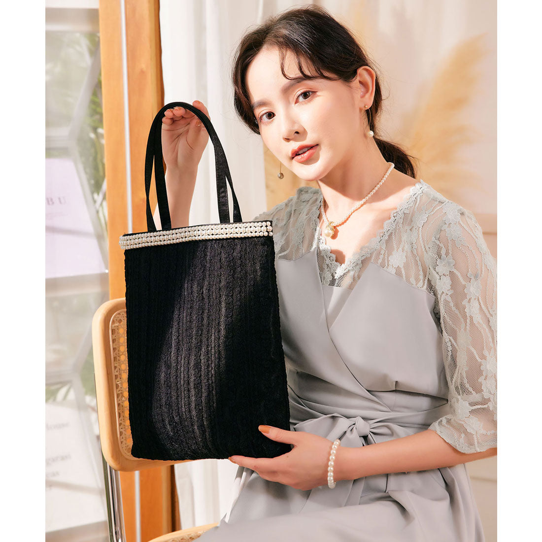 ドレスプラス DRESS+ パーティーバッグ 結婚式 入学式 バッグ サブバッグ