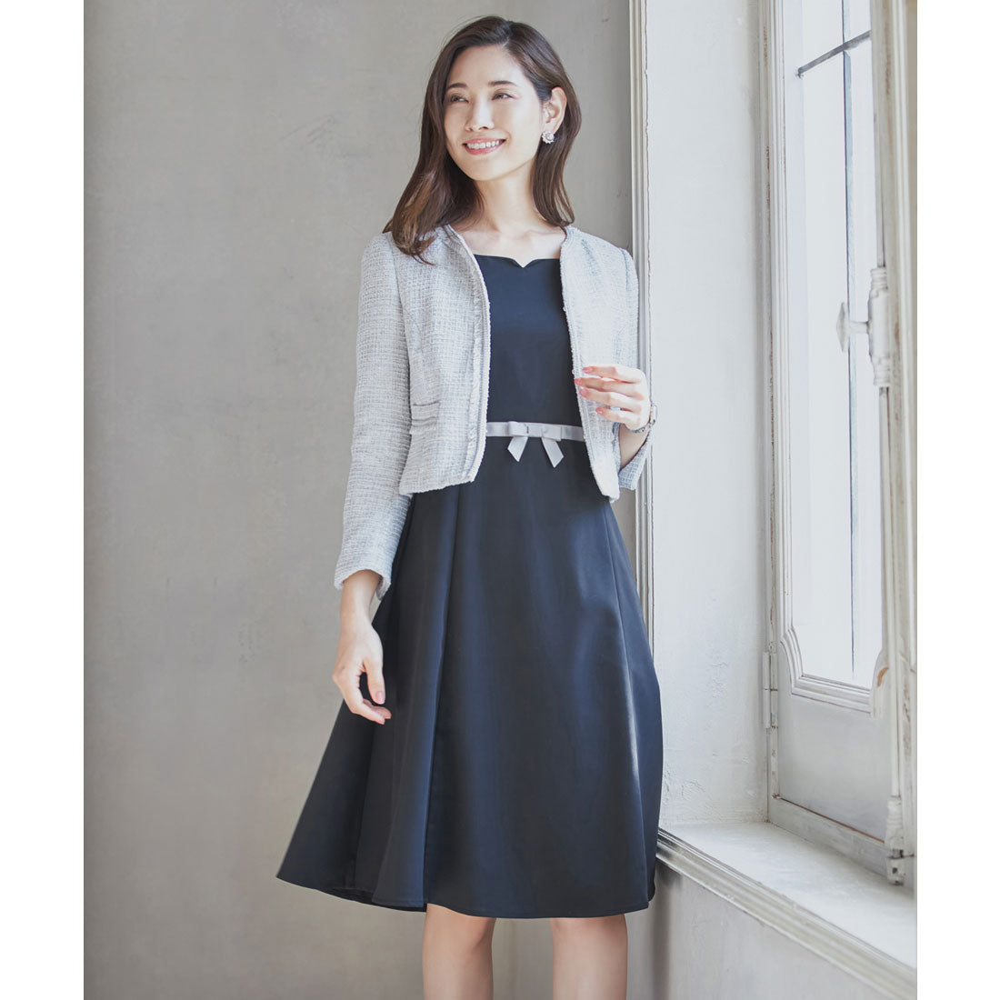 green emerald velvet dress DRESS+ Formal Women's Formal Dress Jacket 2-Piece Set Setup for School Entrance Ceremony Graduation Ceremony Wedding