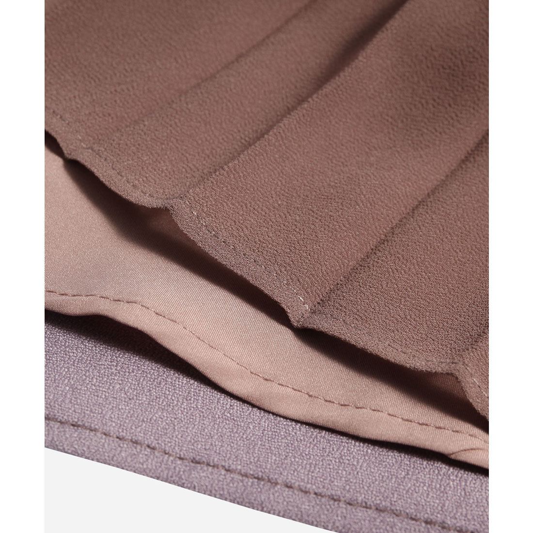 ドレスプラス DRESS+ パーティードレス 2way レース 大人可愛い ドッキングワンピース 脚長効果 プリーツ加工 レース袖