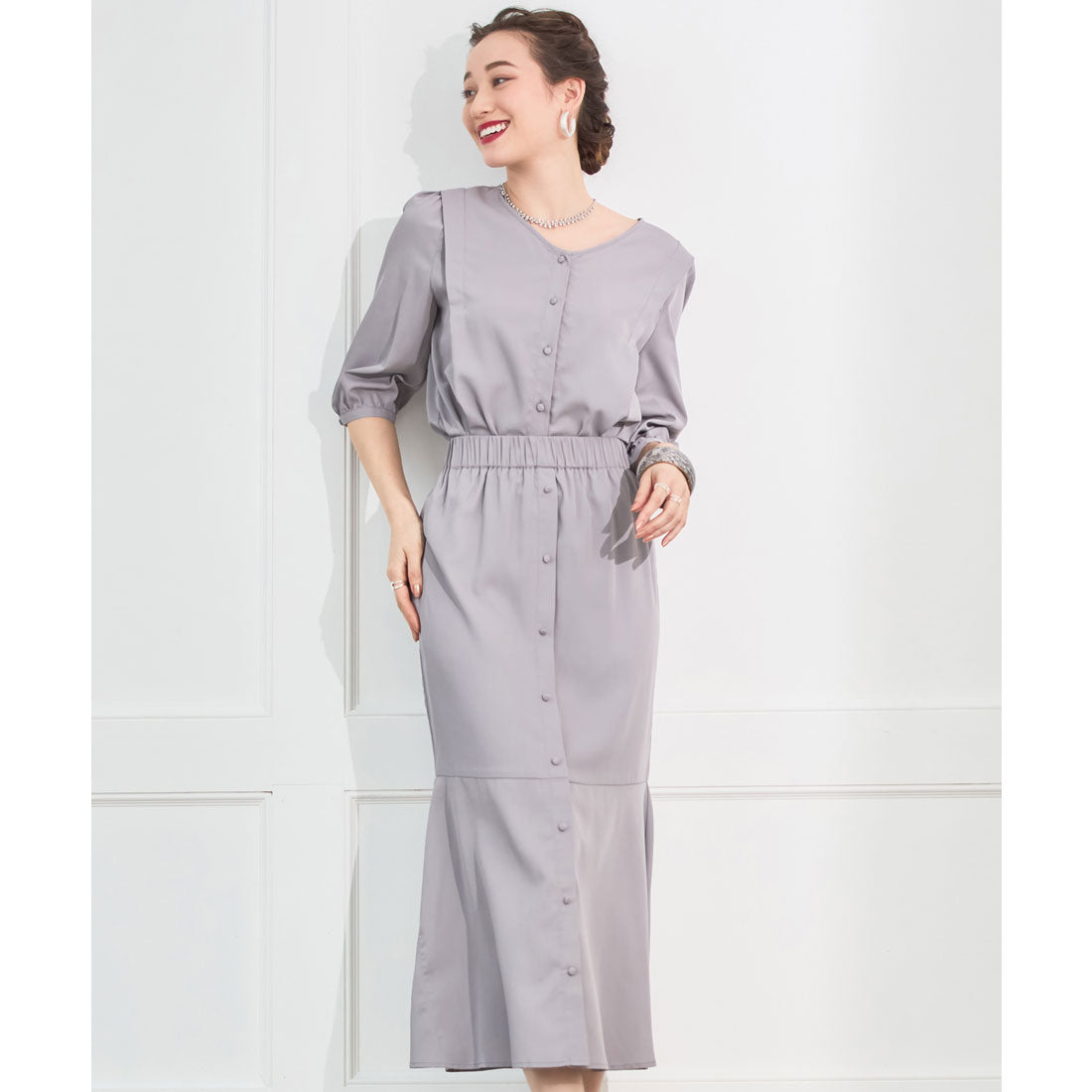 DRESS+ Set up for work Women's blouse A-line skirt Spring/Summer