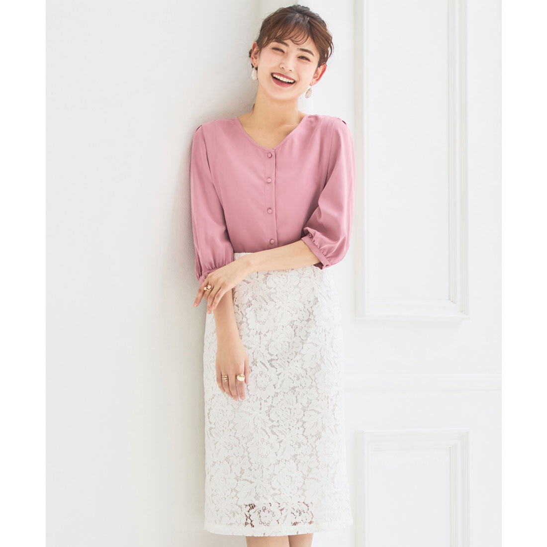 DRESS+ Set up for work Women's blouse A-line skirt Spring/Summer