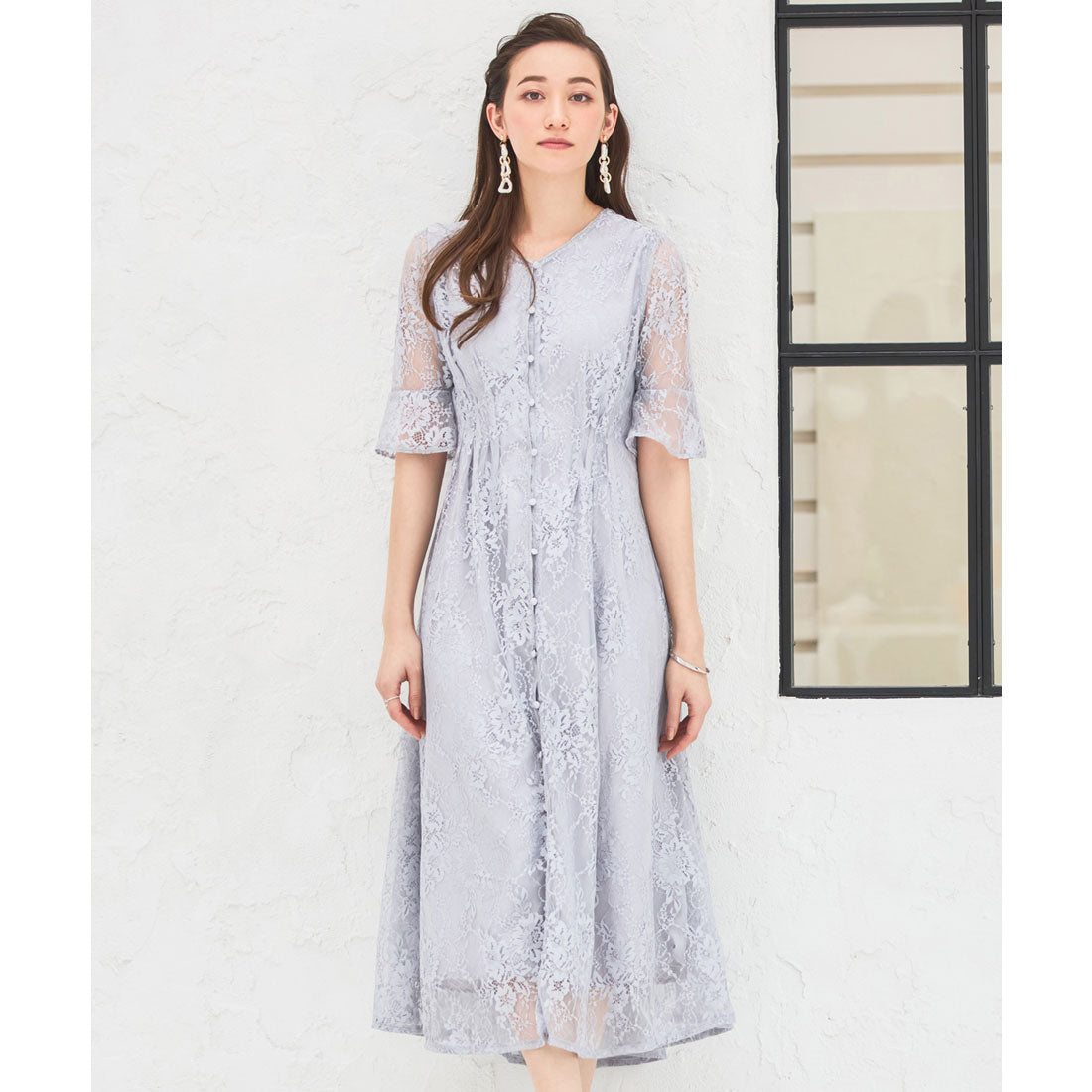 DRESS+ Dress One-piece Long Gown Lace Wedding Party Dress