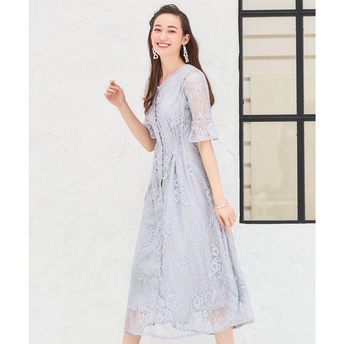 DRESS+ Dress One-piece Long Gown Lace Wedding Party Dress