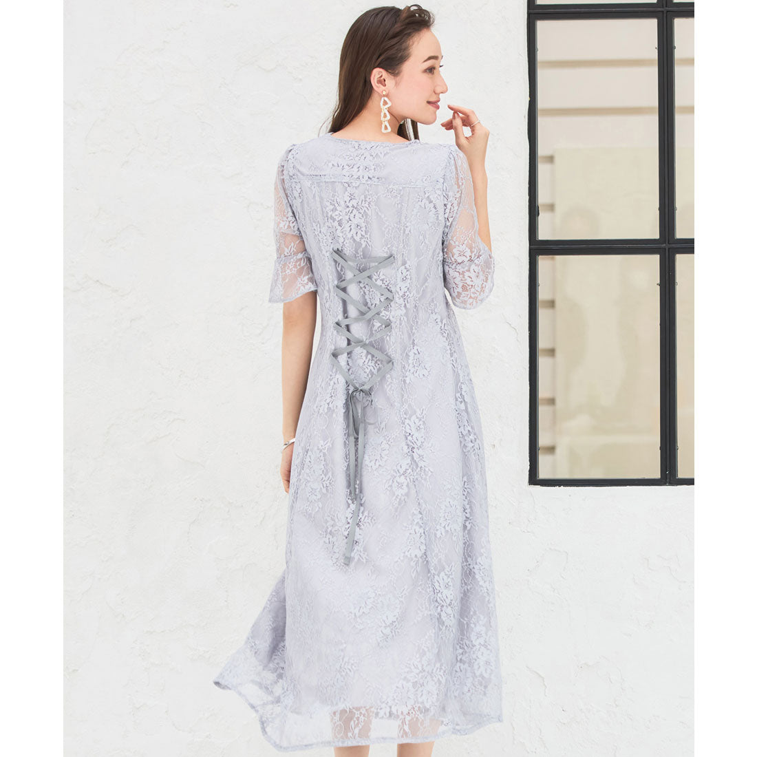 DRESS+ Dress One-piece Long Gown Lace Wedding Party Dress
