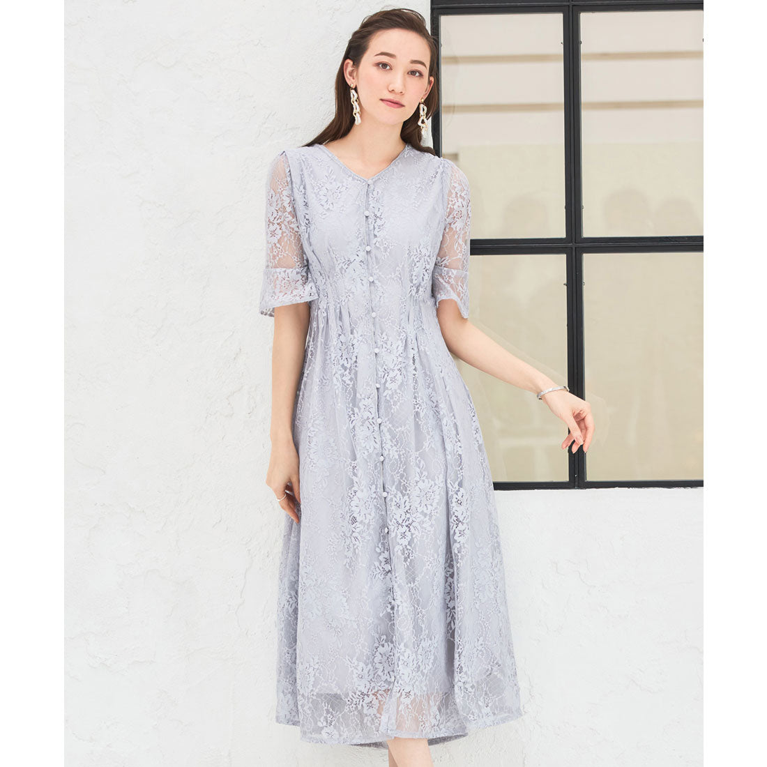 DRESS+ Dress One-piece Long Gown Lace Wedding Party Dress