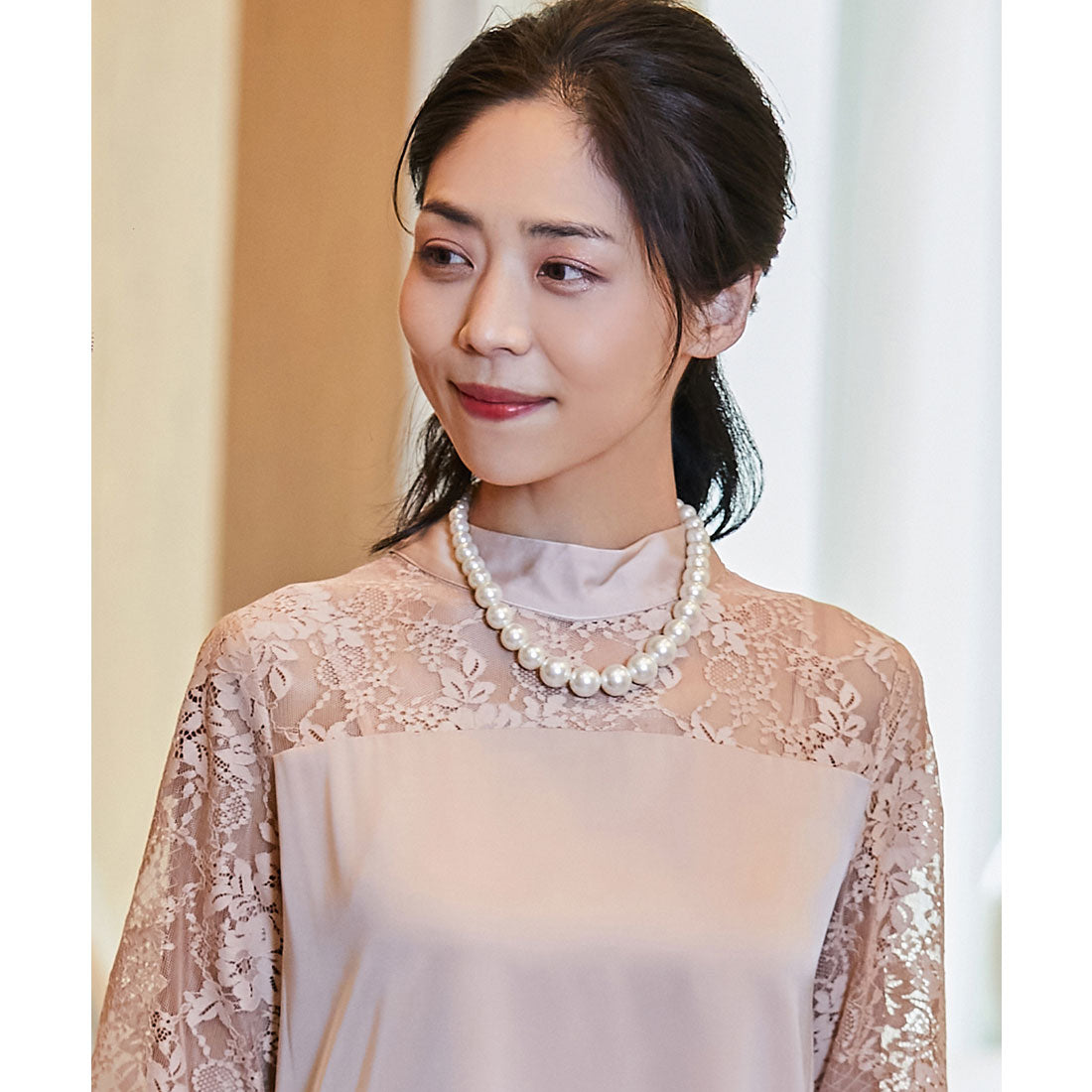 DRESS+ Faux Pearl Necklace