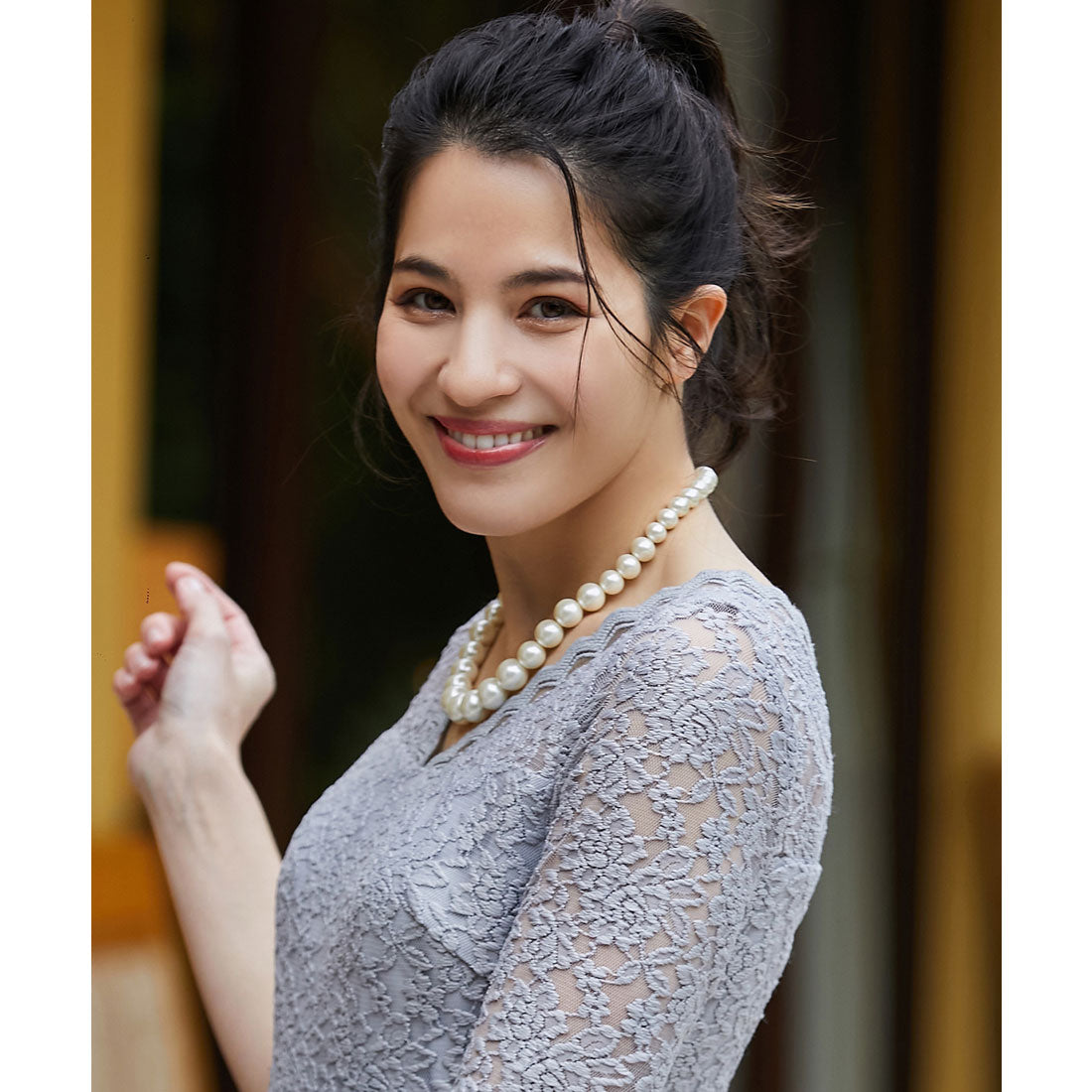 DRESS+ Faux Pearl Necklace