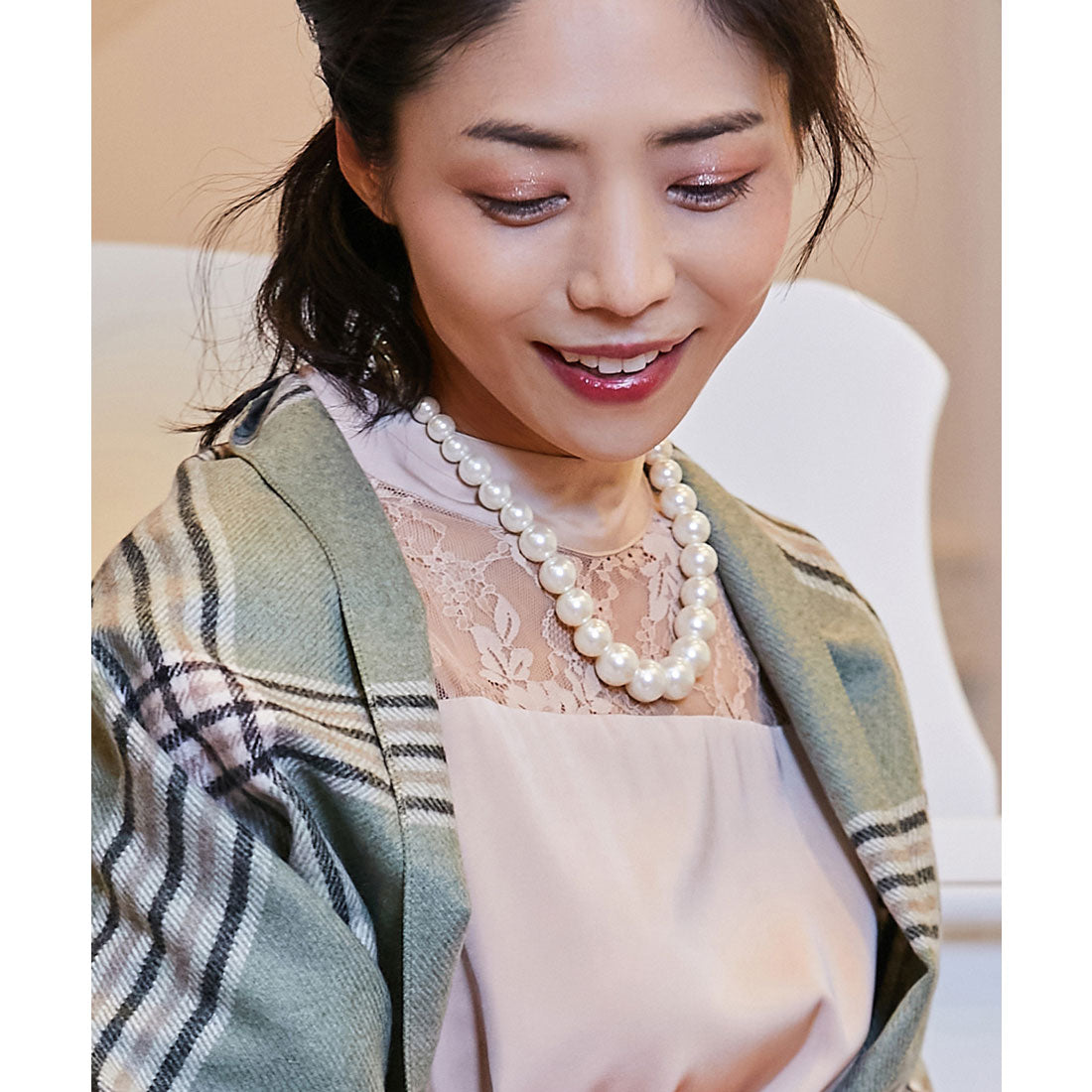 DRESS+ Faux Pearl Necklace