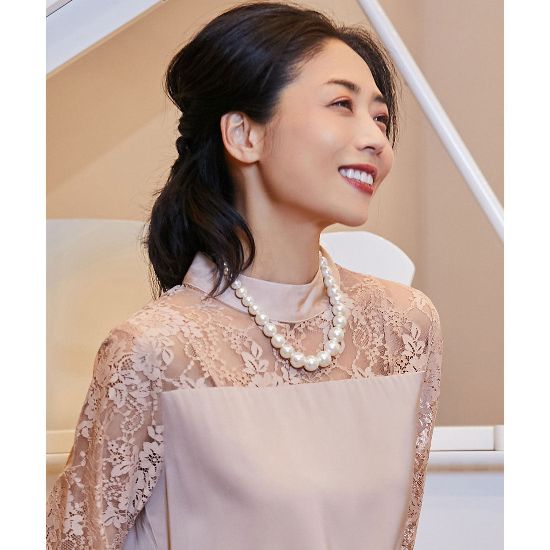 DRESS+ Faux Pearl Necklace