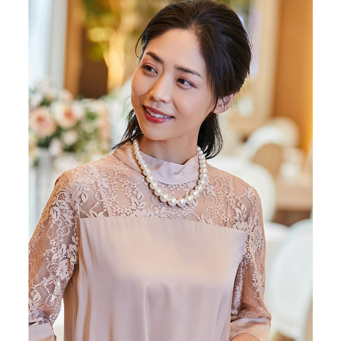 DRESS+ Faux Pearl Necklace
