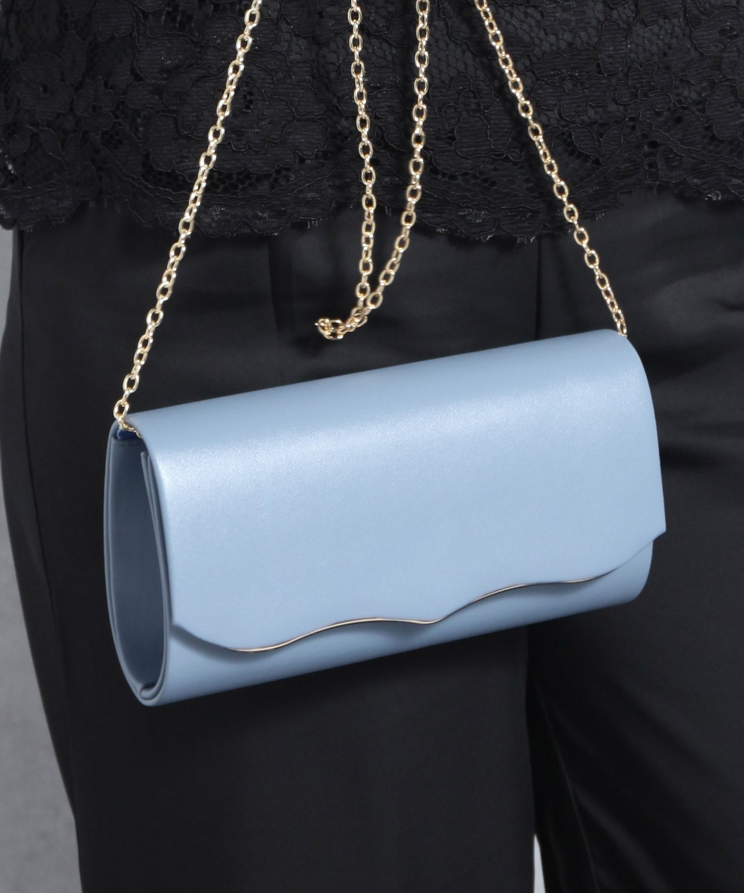 ドレスプラス DRESS+ パーティーバッグ  2WAY チェーン付き 結婚式