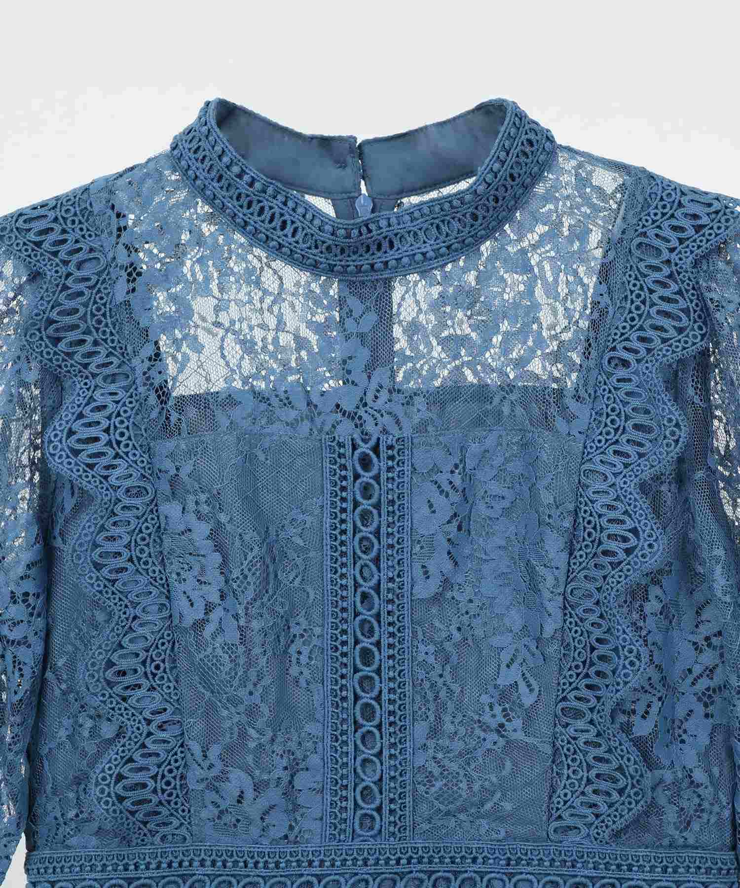 DRESS+ One-piece dress, lace, tight, wedding, 5/8 sleeve