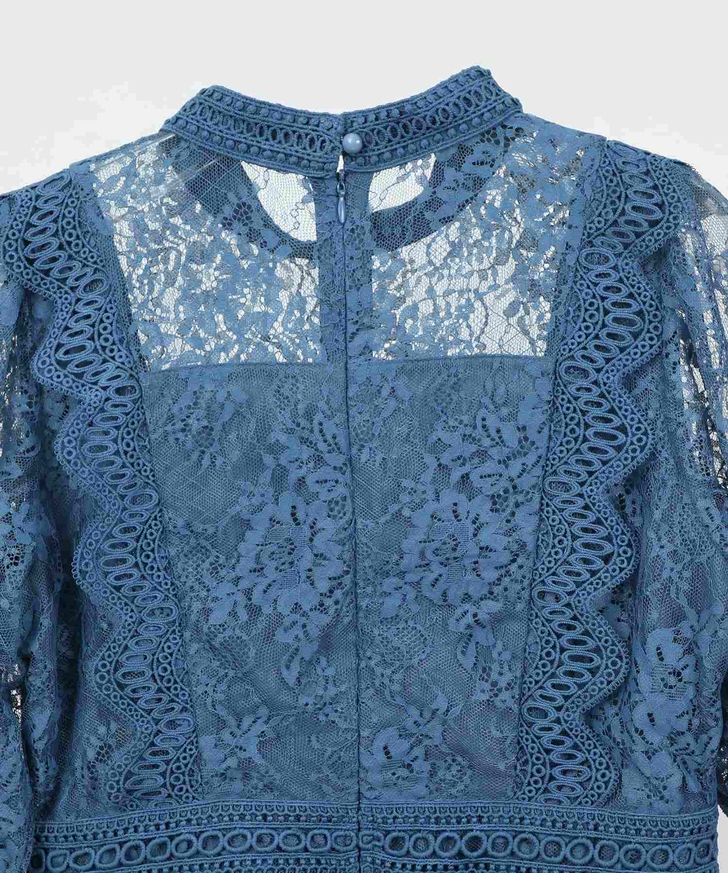 DRESS+ One-piece dress, lace, tight, wedding, 5/8 sleeve