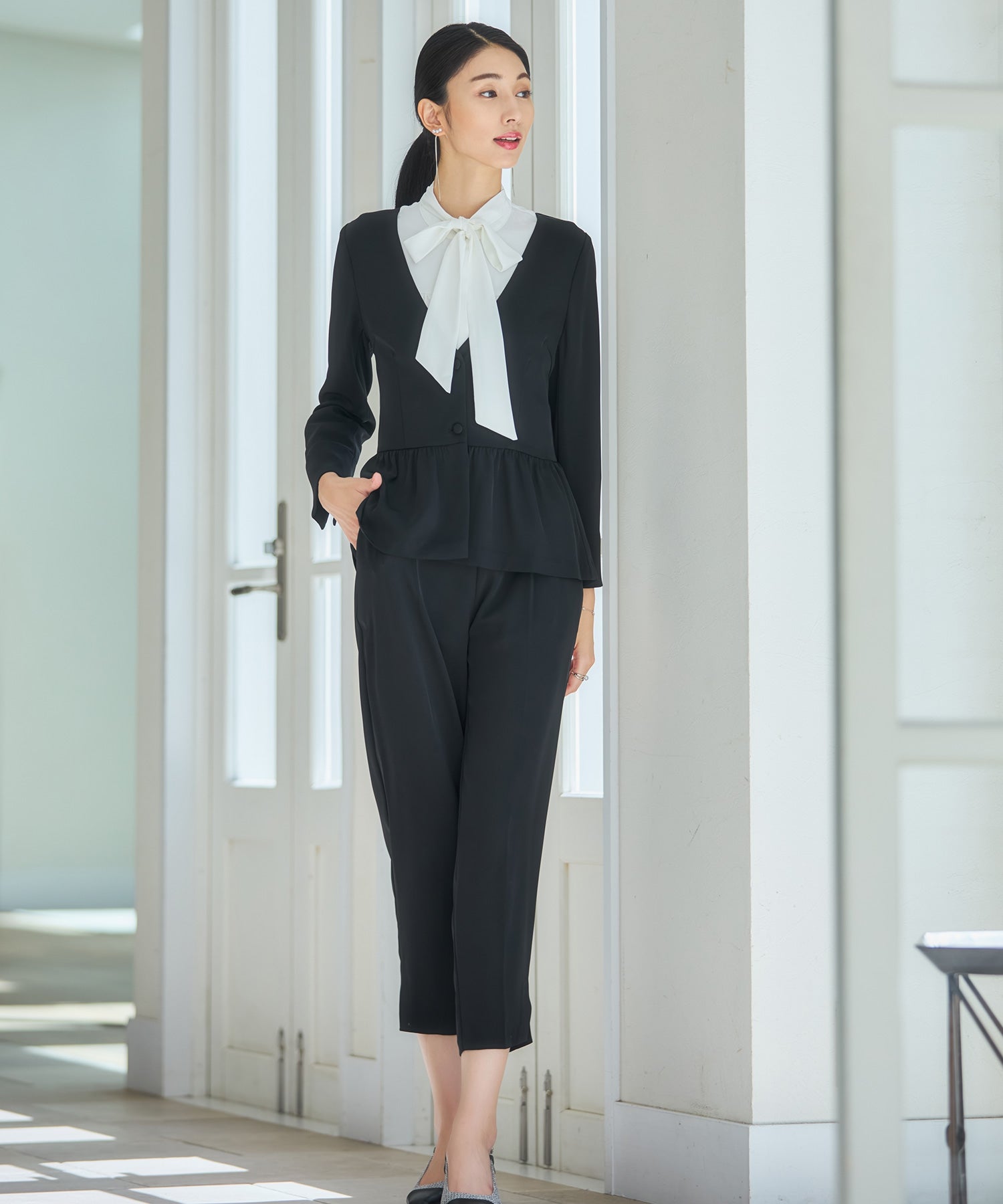ドレスプラス DRESS+ レディーススーツ セットアップ フォーマルスーツ 通勤