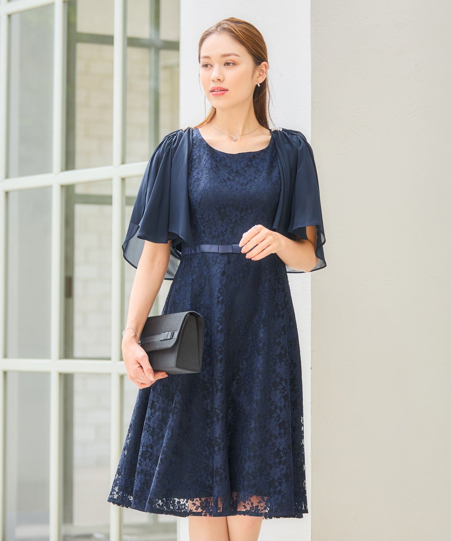ドレスプラス DRESS+ ボレロ パーティーボレロ デイリー ショート レース