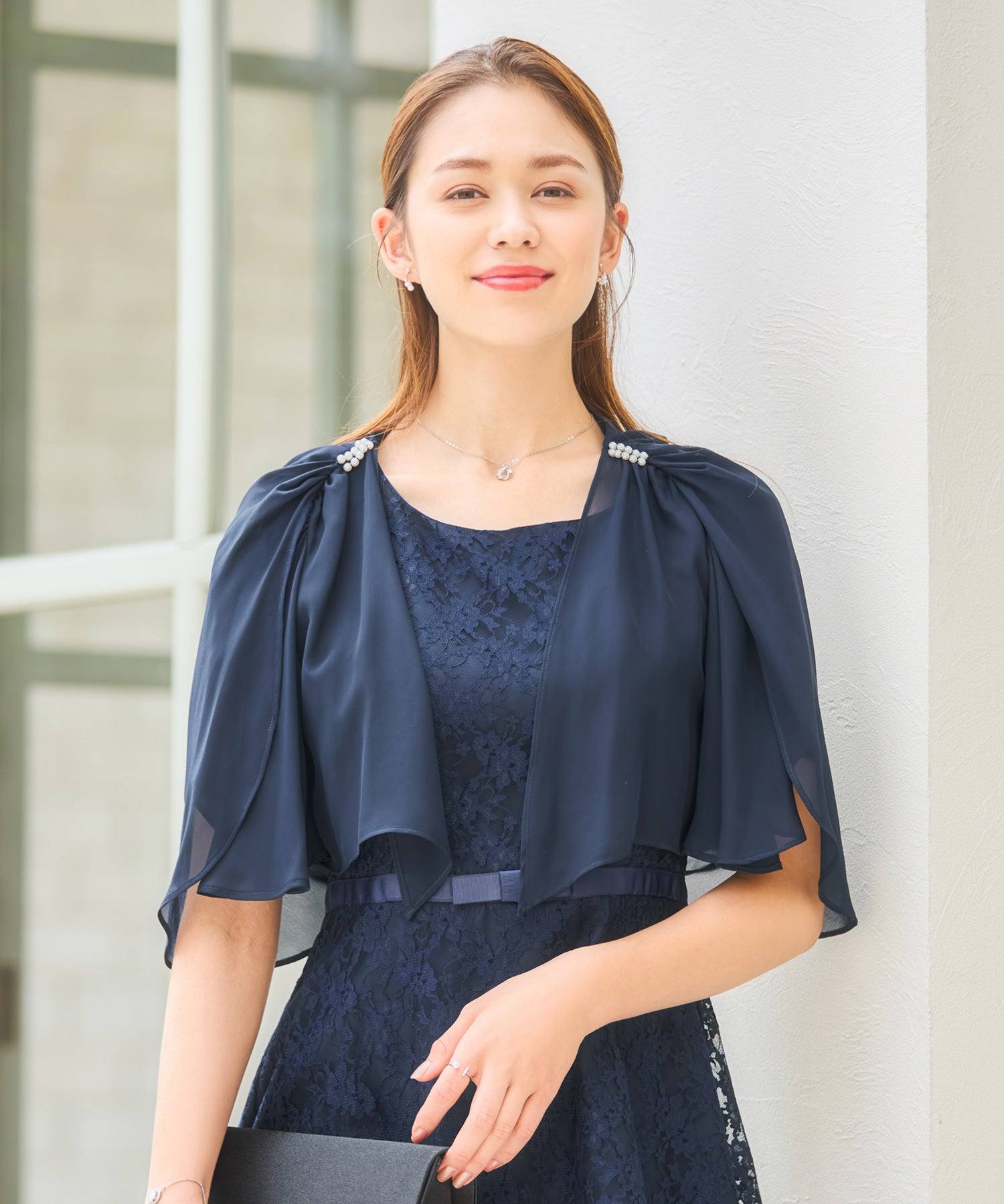 ドレスプラス DRESS+ ボレロ パーティーボレロ デイリー ショート レース