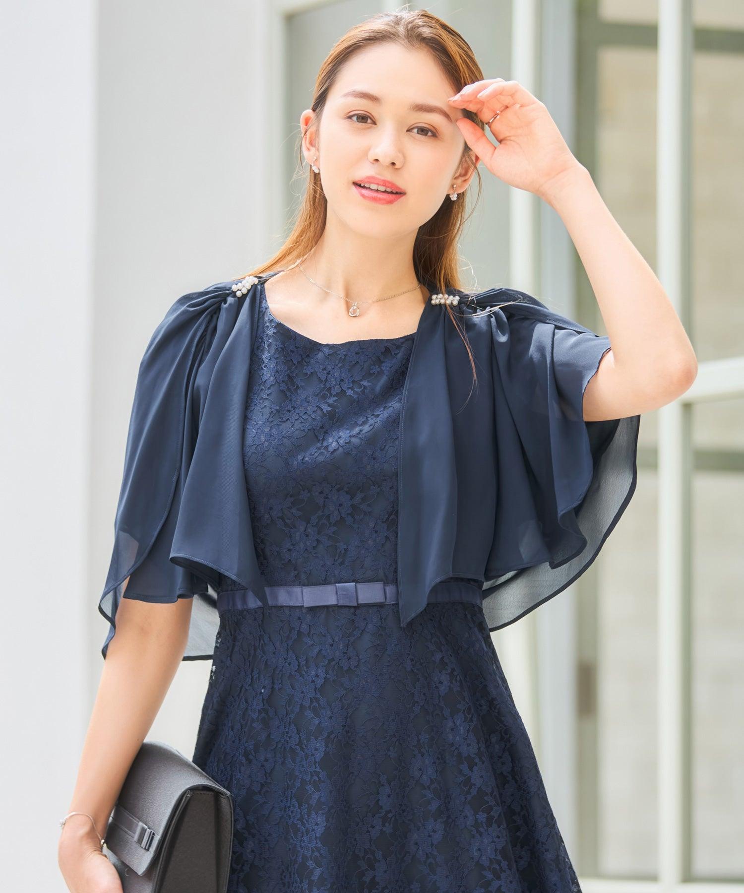 ドレスプラス DRESS+ ボレロ パーティーボレロ デイリー ショート レース
