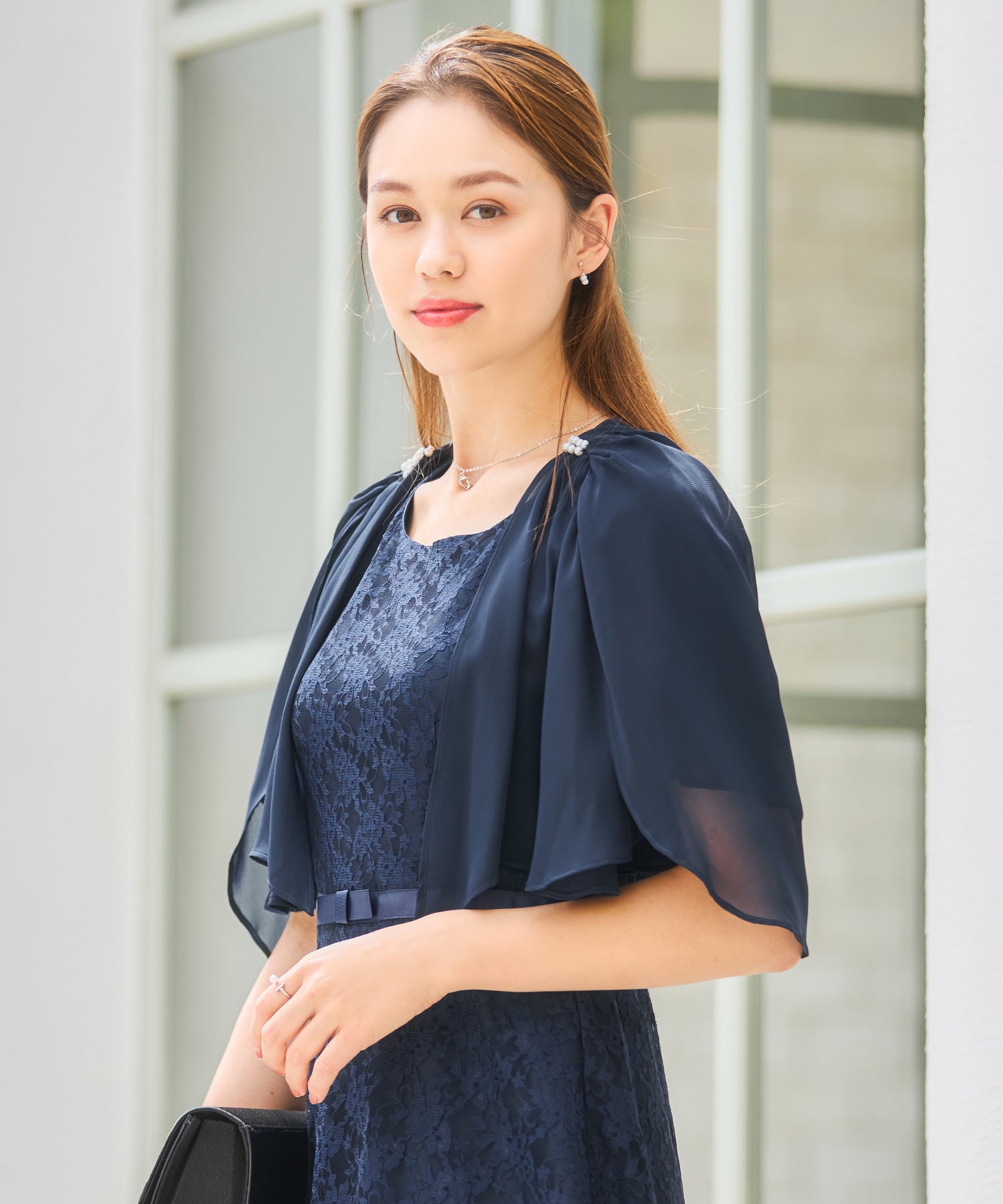 ドレスプラス DRESS+ ボレロ パーティーボレロ デイリー ショート レース