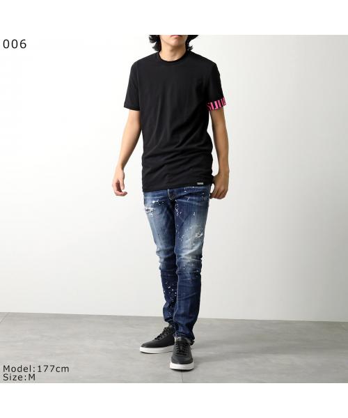 ディースクエアード Dsquared2 DSQUARED2 UNDER WEAR Tシャツ D9M3S5770 （016/ブラック×ブルー） 016/ブラック×ブルー