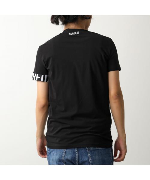 ディースクエアード Dsquared2 DSQUARED2 半袖 Tシャツ Logo T-Shirt D9M3S5980 ISA01 （010/ブラック＋ホワイト） 010/ブラック＋ホワイト