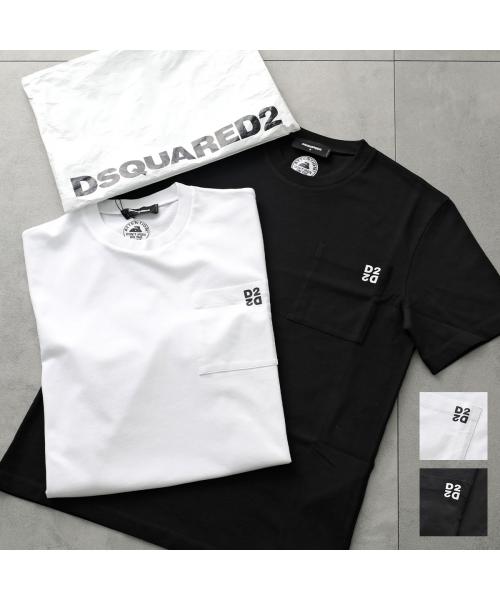 ディースクエアード Dsquared2 DSQUARED2 Tシャツ Twin Pack Regular Fit Tee S74GD1475 D20033 （900/ブラック） 900/ブラック