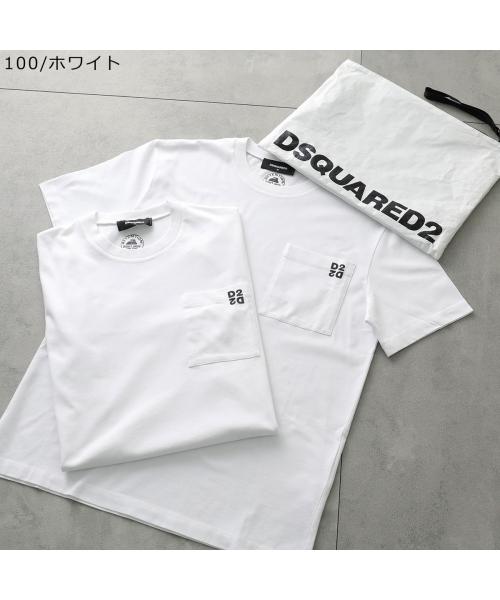 ディースクエアード Dsquared2 DSQUARED2 Tシャツ Twin Pack Regular Fit Tee S74GD1475 D20033 （900/ブラック） 900/ブラック