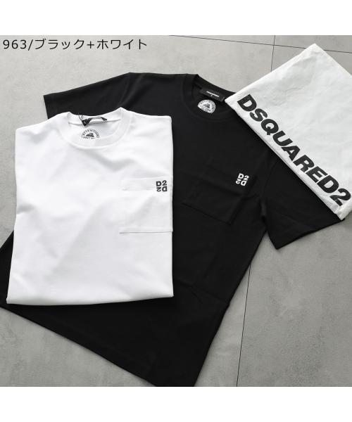 ディースクエアード Dsquared2 DSQUARED2 Tシャツ Twin Pack Regular Fit Tee S74GD1475 D20033 （900/ブラック） 900/ブラック