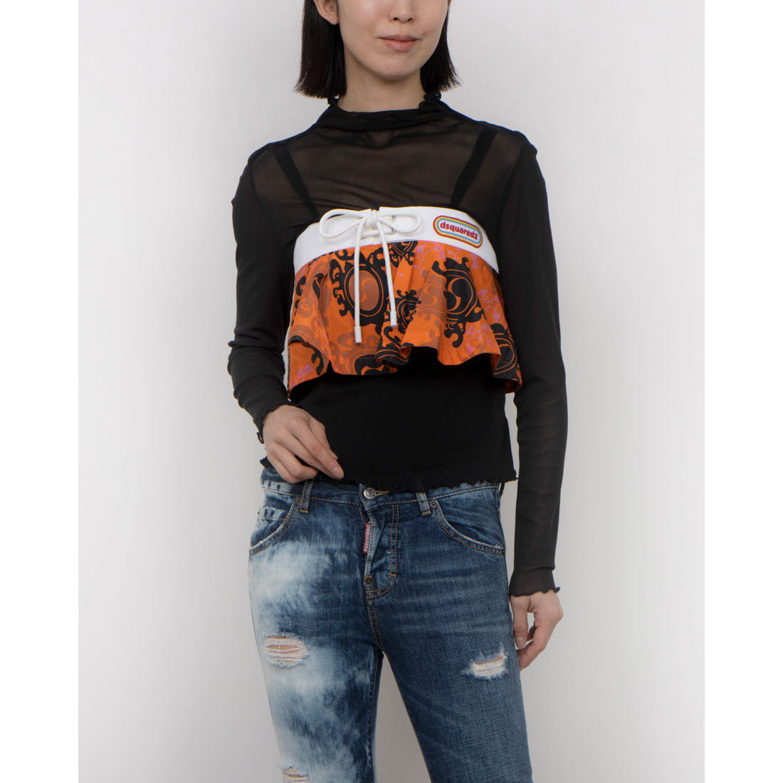 ディースクエアード Dsquared2 S072-D2 FEMALE MAIN COLLECTION 0021-Tops （900） Dsquared2 S072-D2 FEMALE MAIN COLLECTION 0021-Tops
