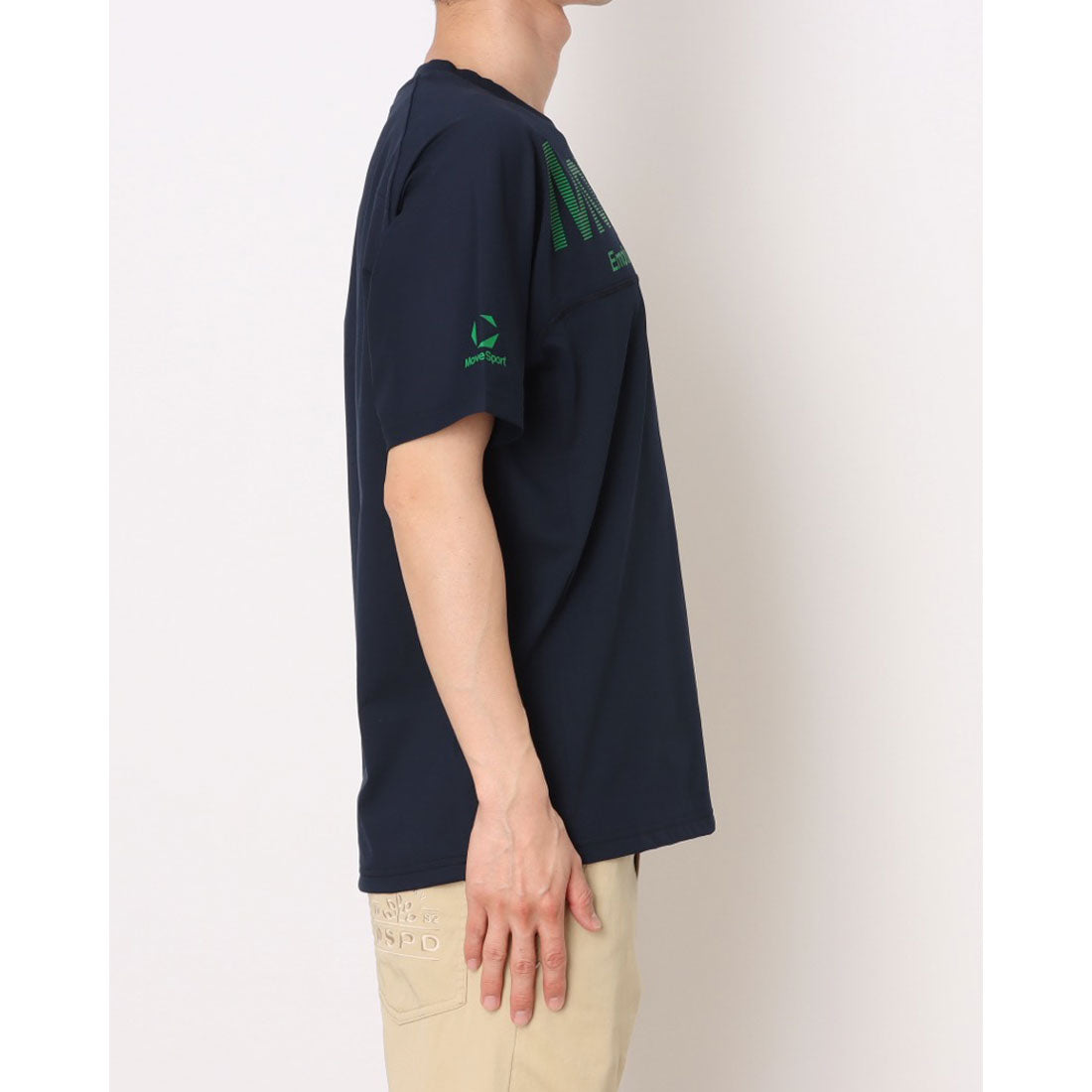ムーブスポーツ MoveSport メンズ 半袖機能Tシャツ S.F.TECH半袖シャツ ST6SHT01M （ネイビー） ネイビー