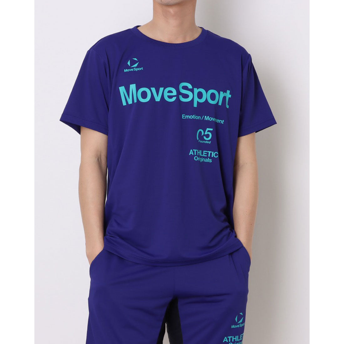 ムーブスポーツ MoveSport メンズ 半袖機能Tシャツ クーリスト半袖シャツ ST6SHT07M （ブルー） ブルー