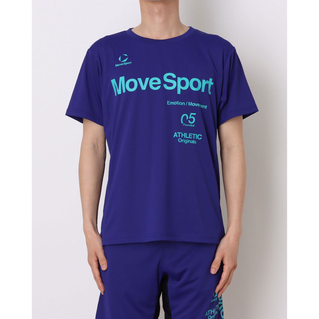 ムーブスポーツ MoveSport メンズ 半袖機能Tシャツ クーリスト半袖シャツ ST6SHT07M （ブルー） ブルー