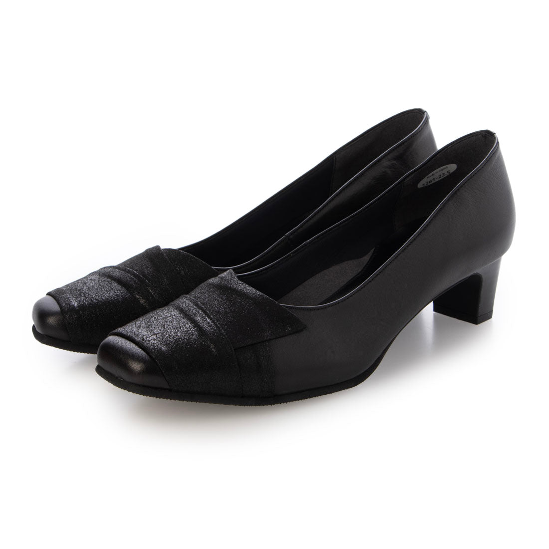 ダッチェス DUCHESS ドレープ風デザインパンプス （BLメタリック） BLメタリック