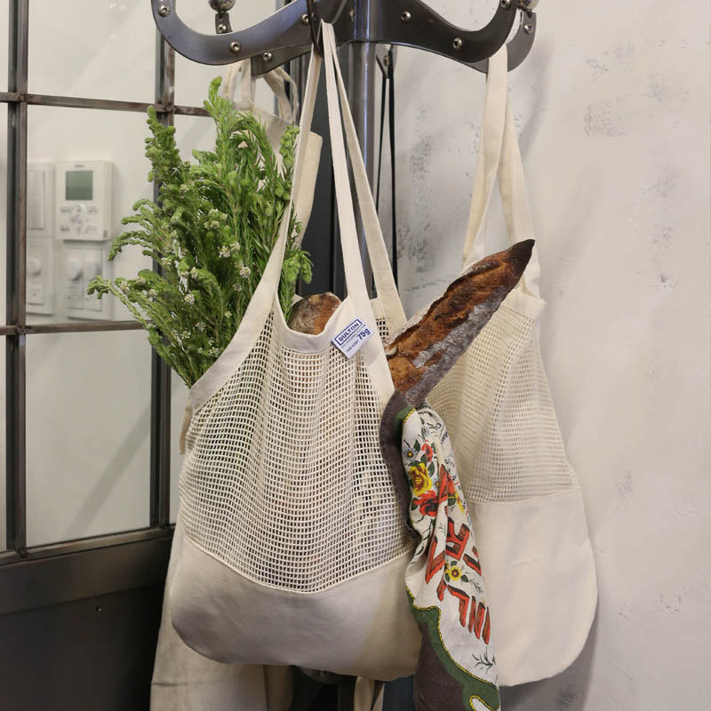 ダルトン DULTON COTTON HALF MESH BAG L （NATURAL） NATURAL