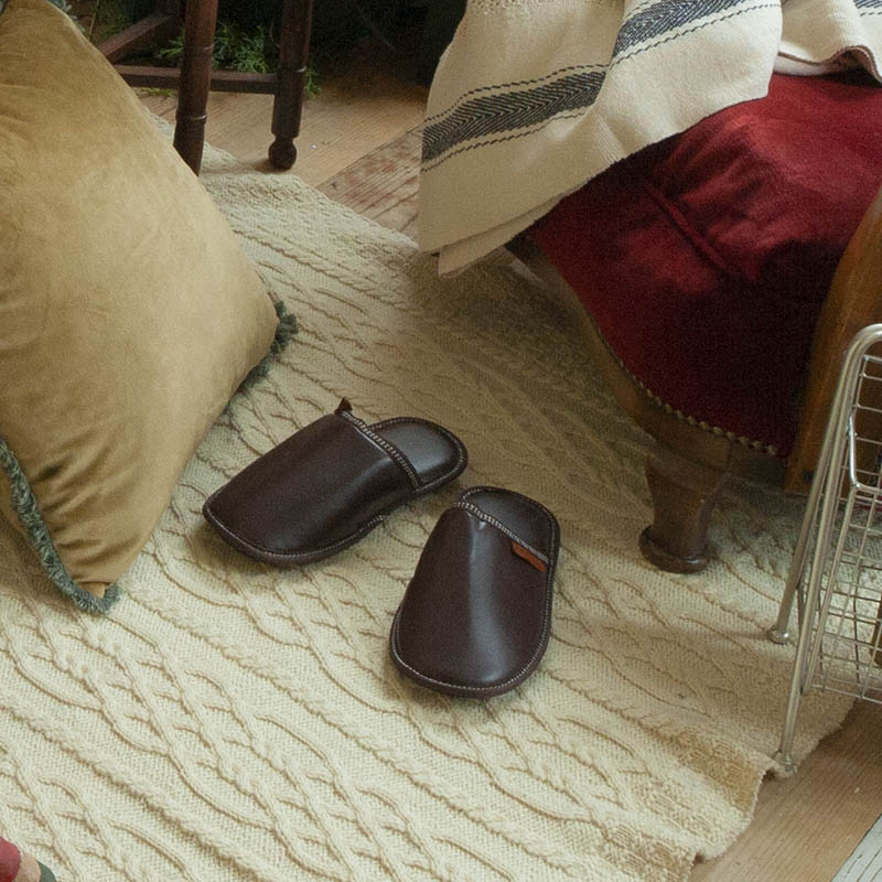 ダルトン DULTON PU SLIPPERS EV MEN （BROWN） BROWN