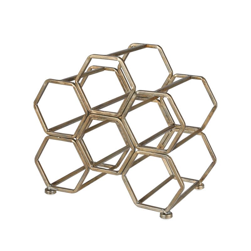 ダルトン DULTON HONEYCOMB WINE RACK ANTIQUE （GOLD） GOLD