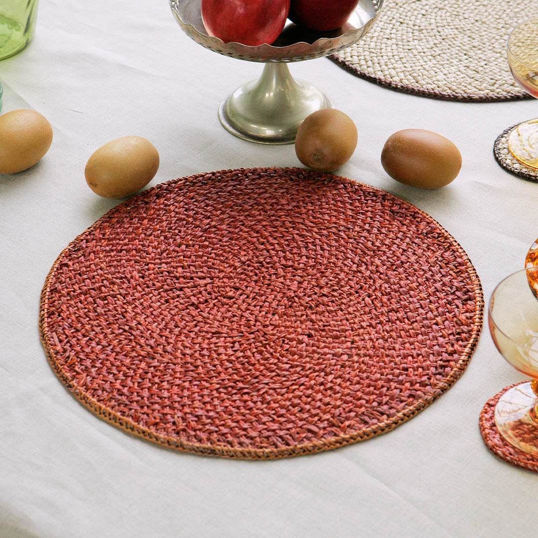 ダルトン DULTON PLACE MAT SEAGRASS （オレンジ） オレンジ