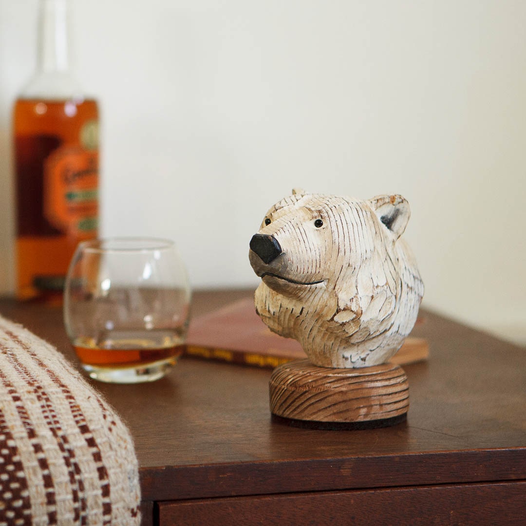 ダルトン DULTON WOODEN ANIMAL HEAD （POLAR BEAR） POLAR BEAR