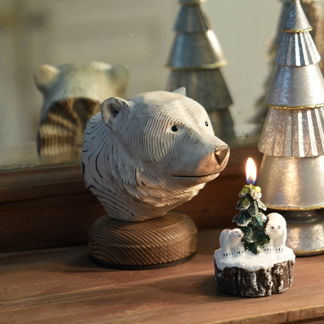 ダルトン DULTON WOODEN ANIMAL HEAD （POLAR BEAR） POLAR BEAR