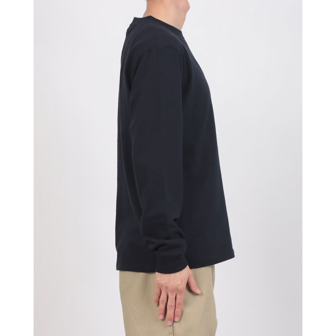 デュアルヴォイス DUAL VOICE BASIC天竺 クルーネックロングスリーブT-1 （NAVY） NAVY
