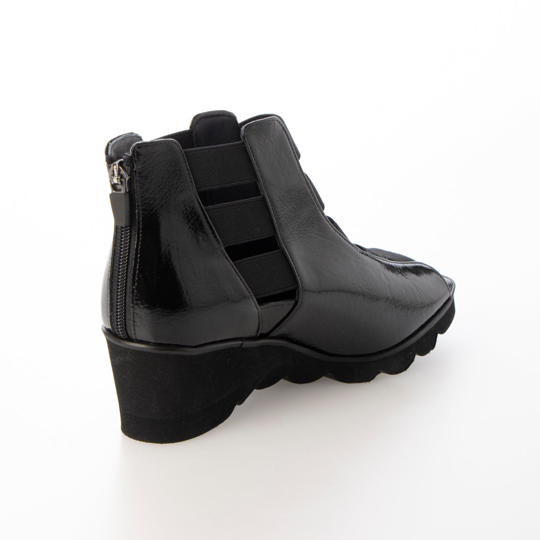 Espresso Elastic fit design, back zipper, thick sole summer shoes