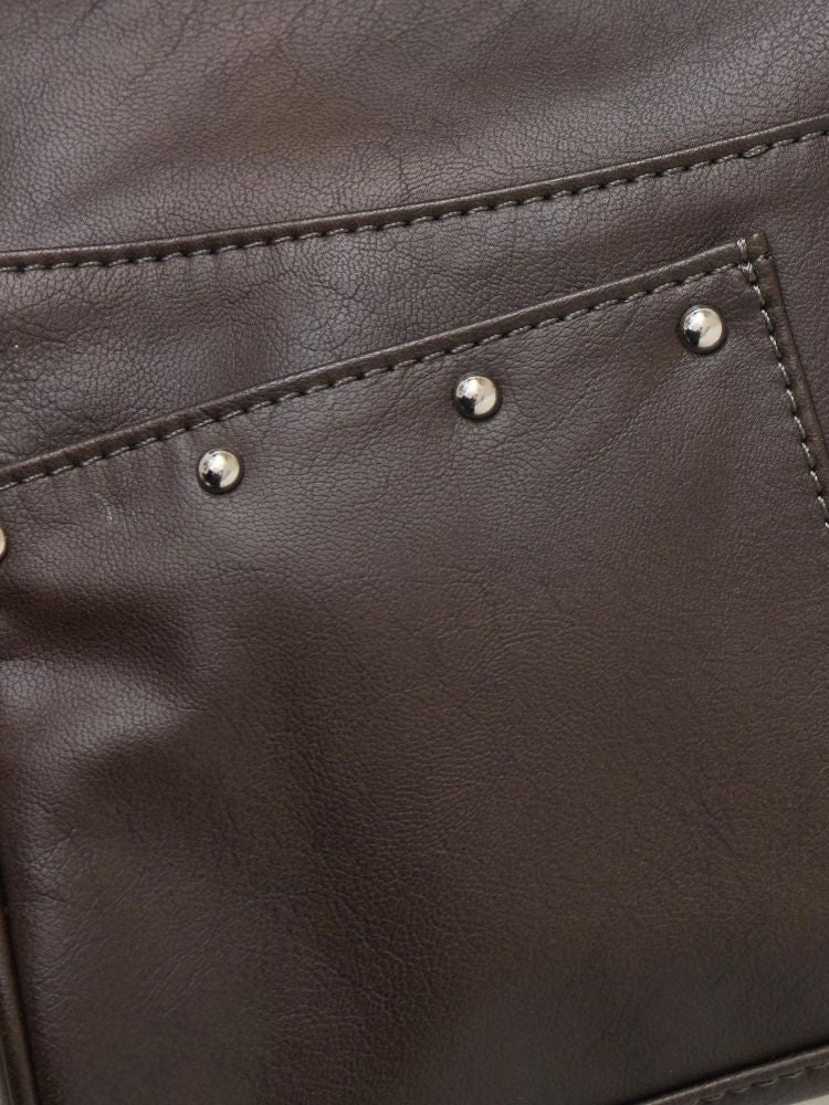エムズエキサイト ems excite スタッズ付ショルダーBAG （BRN0） BRN0